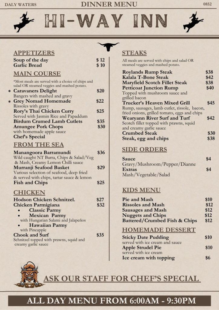 hiway inn menu dalywaters
